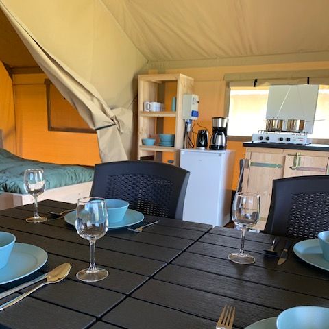 Tente en toile et en bois 6 personnes