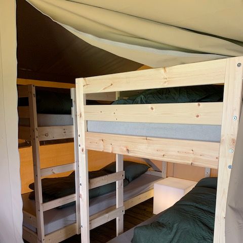 Tente en toile et en bois 6 personnes