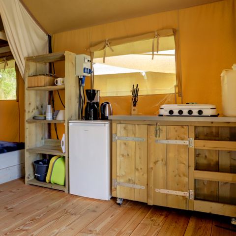 TENTE TOILE ET BOIS 6 personnes - Tente safari