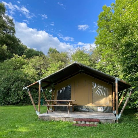 TENTE TOILE ET BOIS 5 personnes - Tente safari