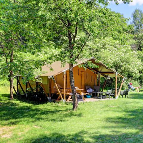 TENTE TOILE ET BOIS 5 personnes - Tente safari