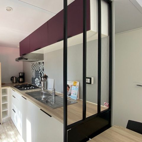 MOBILHOME 6 personnes - de luxe 6 couchages avec terrasse