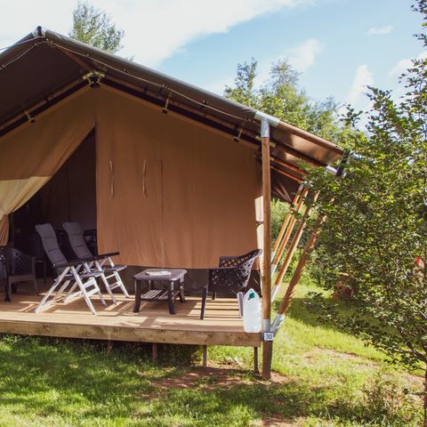 Tente en toile et en bois 6 personnes