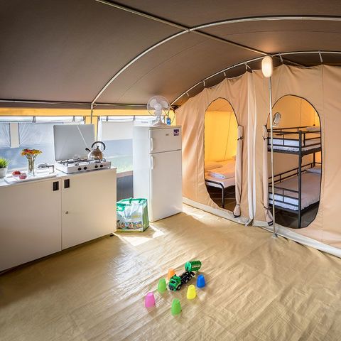 TENTE TOILE ET BOIS 6 personnes - Lodgetent Holiday