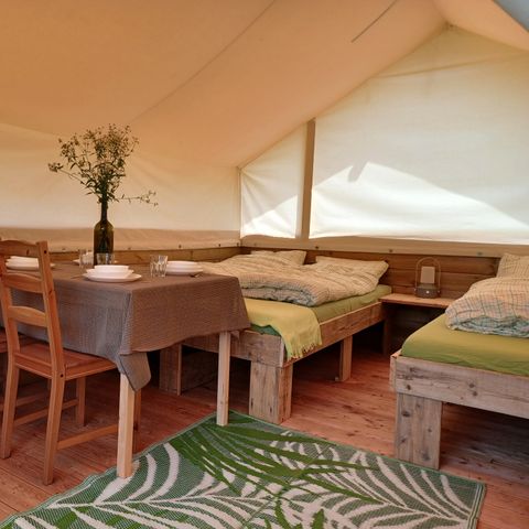 TENTE TOILE ET BOIS 4 personnes