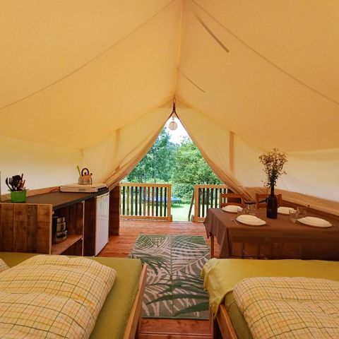 TENTE TOILE ET BOIS 4 personnes