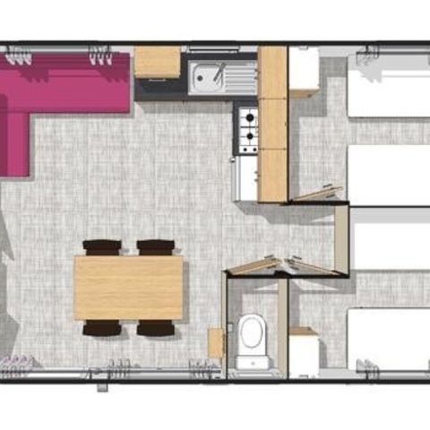 MOBILHOME 6 personnes - Résidence