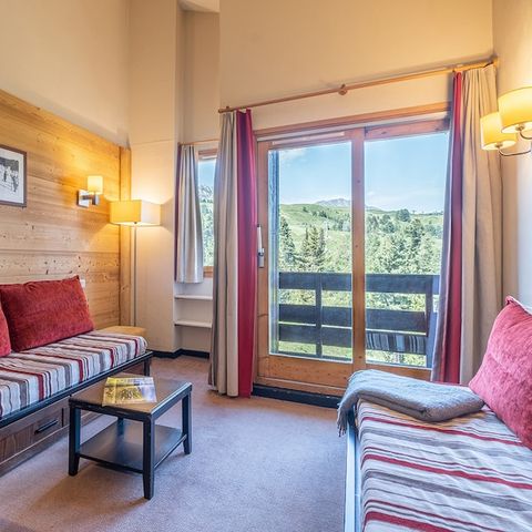 Appartement 8 personnes - 2 chambres - 1 coin - Nuit - Vue montagne