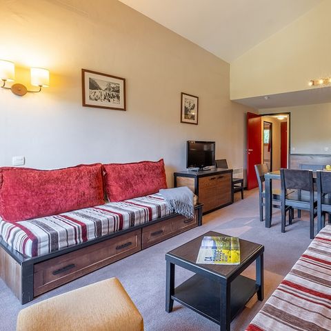 Appartement 8 personnes - 2 chambres - 1 coin - Nuit - Vue montagne