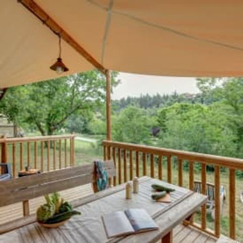 TENTE TOILE ET BOIS 5 personnes - Lodge Jungle 5p 2ch ***