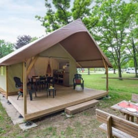 TENTE TOILE ET BOIS 5 personnes - Tente Wood 5p 2ch **