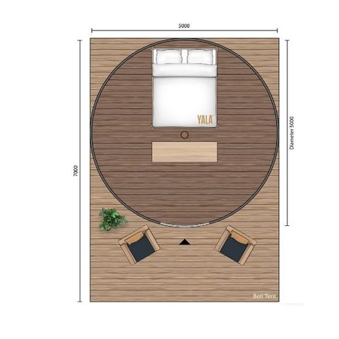 TENTE TOILE ET BOIS 2 personnes - Belltent