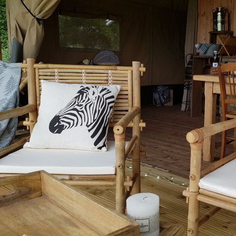 Tente en toile et en bois 5 personnes
