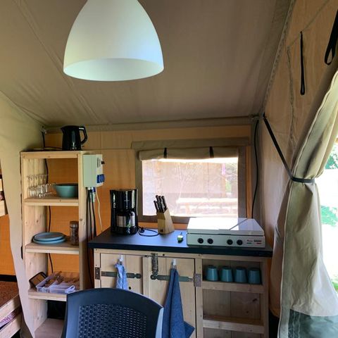 Tente en toile et en bois 4 personnes