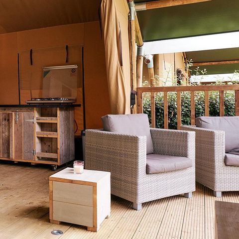 TENTE TOILE ET BOIS 5 personnes - Bois