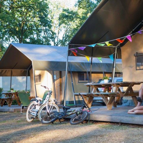 Tente en toile et en bois 5 personnes
