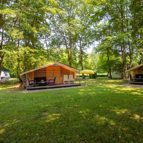 Tente en toile et en bois 8 personnes - Lodgetent St. Emilion Deluxe