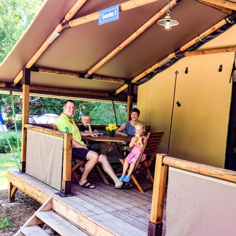 TENTE TOILE ET BOIS 5 personnes - Lodgetent Gourdon