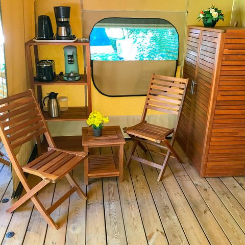 TENTE TOILE ET BOIS 5 personnes - Lodgetent Gourdon