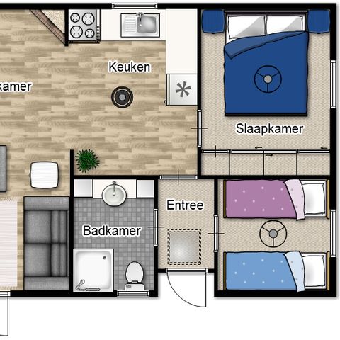 BUNGALOW 4 personnes - Résidence Vecht