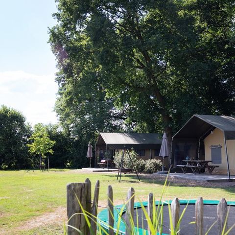 TENTE TOILE ET BOIS 5 personnes - Luxe