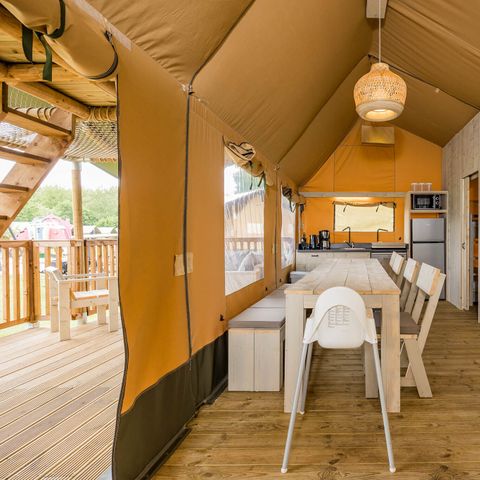 TENTE TOILE ET BOIS 8 personnes - Stuuflodge Deluxe