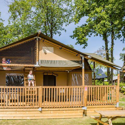 Tente en toile et en bois 8 personnes - Stuuflodge Deluxe