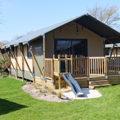 Tente en toile et en bois 5 personnes - Pavillon d'aventure
