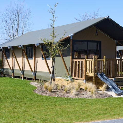 Tente en toile et en bois 6 personnes - Pavillon Adventure DeLuxe