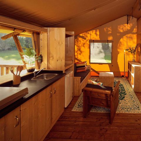 TENTE TOILE ET BOIS 5 personnes - La Vida