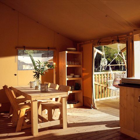 TENTE TOILE ET BOIS 5 personnes - La Vida