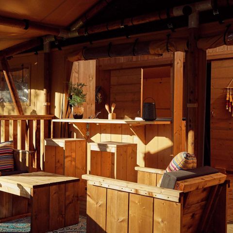 TENTE TOILE ET BOIS 5 personnes - La Vida