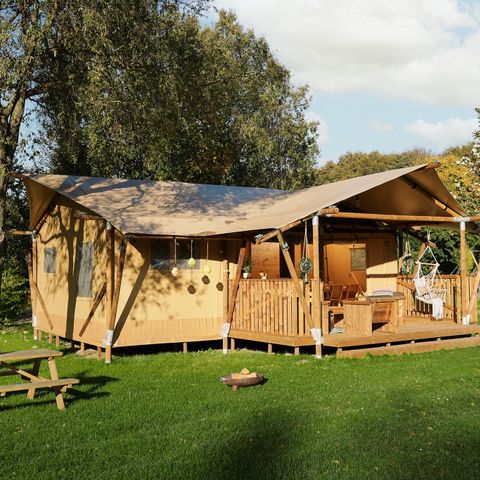 Tente en toile et en bois 5 personnes - La Vida Aqua