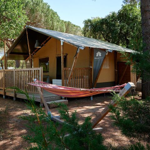 TENTE TOILE ET BOIS 5 personnes - La cambrousse