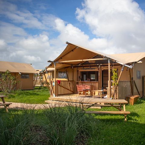 Tente en toile et en bois 6 personnes - Tente Sahara