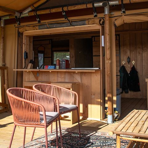 Tente en toile et en bois 6 personnes - Tente Sahara HV