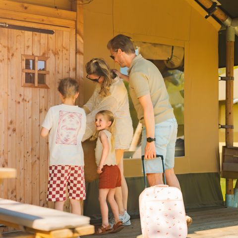 Tente en toile et en bois 6 personnes - Tente Safari | 6 couchages
