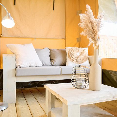 Tente en toile et en bois 6 personnes - Tente Safari | 6 couchages