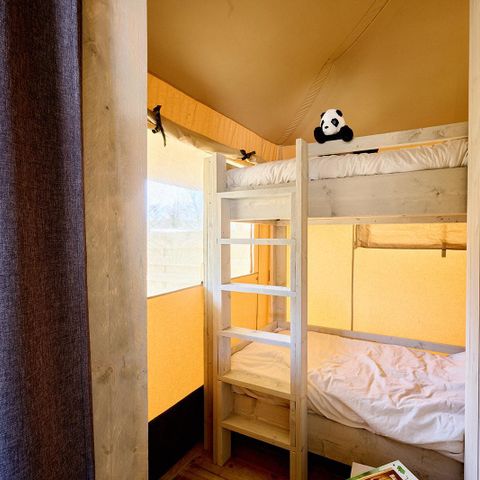 Tente en toile et en bois 6 personnes - Tente Safari | 6 couchages