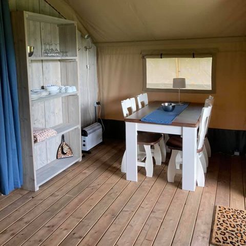Tente en toile et en bois 4 personnes