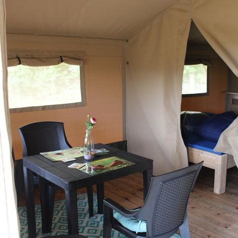 Tente en toile et en bois 4 personnes