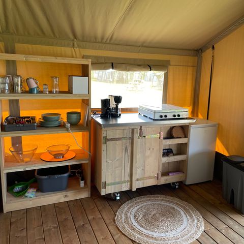 TENTE TOILE ET BOIS 6 personnes - Tente safari