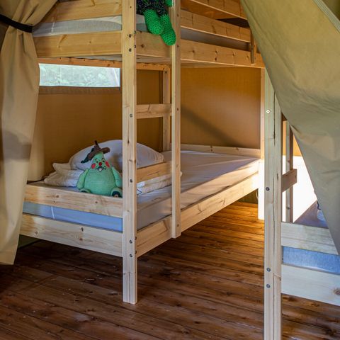 Tente en toile et en bois 6 personnes