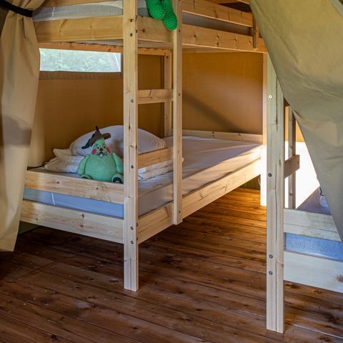 Tente en toile et en bois 6 personnes
