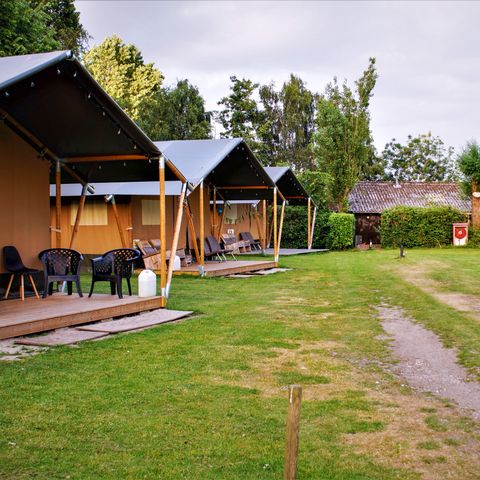 TENTE TOILE ET BOIS 4 personnes - Tente safari