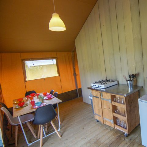 Tente en toile et en bois 4 personnes