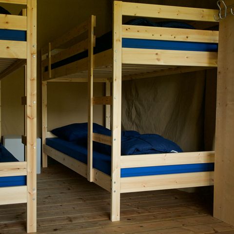 Tente en toile et en bois 6 personnes - Tente safari