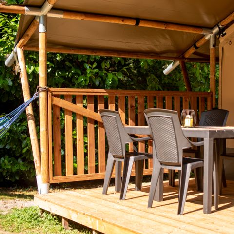 Tente en toile et en bois 4 personnes