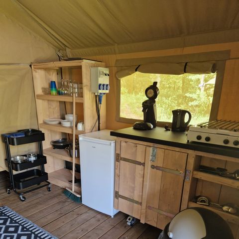 Tente en toile et en bois 4 personnes