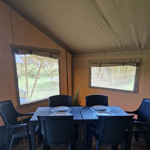 TENTE TOILE ET BOIS 4 personnes